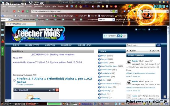 Firefox 3.7 Alpha 1Ԥ԰汾