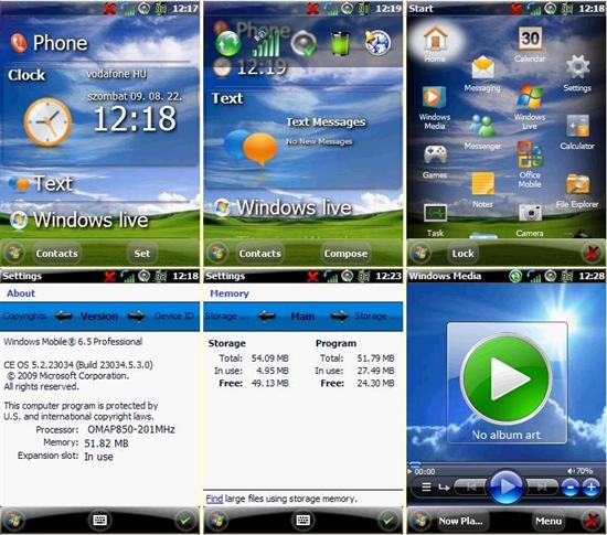 Windows Mobile 6.5最新版本截图