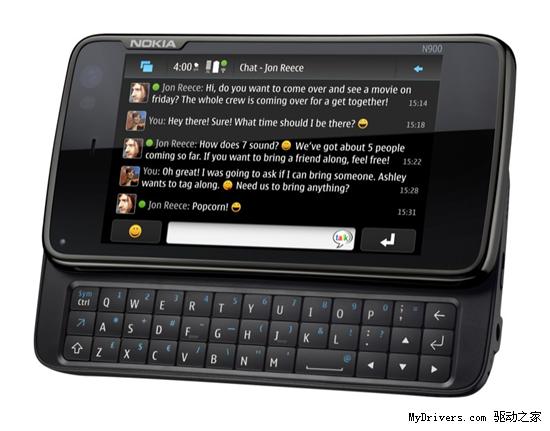 诺基亚正式发布首款Maemo 5系统手机N900