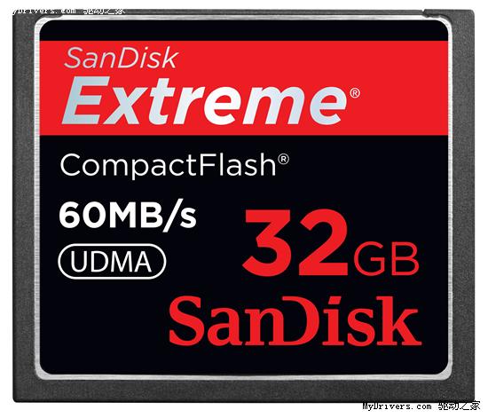 SanDisk推64GB 90MB/s极速CF卡