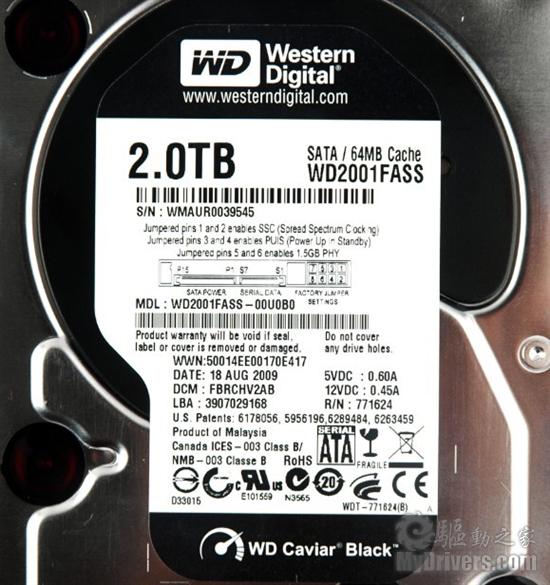 桌面硬盘新高峰 西数2T黑盘X6 RAID秀