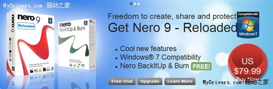 Nero 9 Reloaded发布 全面兼容Windows 7