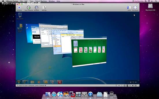 Mac机完美运行Win7 VMware发布Fusion 3