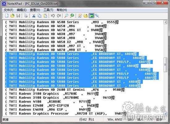 DX11 5800系列笔记本显卡现身AMD官网