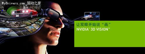 下载：NVIDIA 3D立体眼镜驱动195.81版