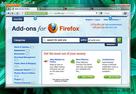 Firefox 4.0最新用户界面设计曝光