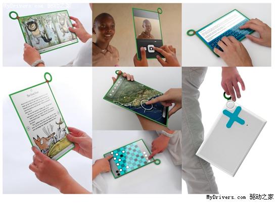 超薄全触摸：OLPC 75美元概念笔记本展示