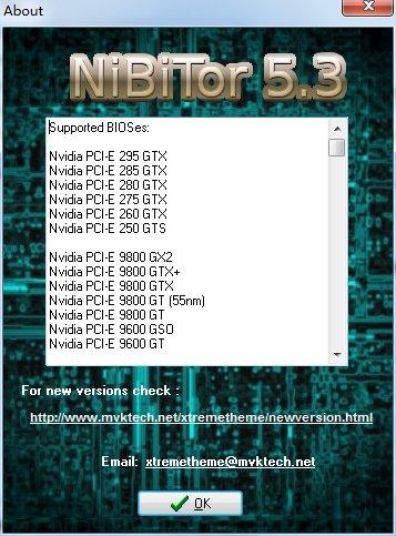 N卡BIOS编辑工具NiBiTor发布5.3版