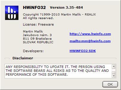下载：老牌检测工具HWiNFO32 3.35正式版