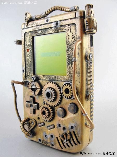 DIY高手制作蒸汽朋克风格Gameboy游戏机