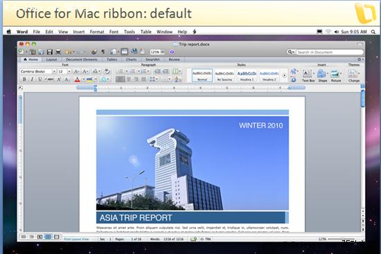微软预览Office for Mac 2011 或有iPad版