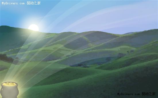 Windows 7最新主题:三叶草
