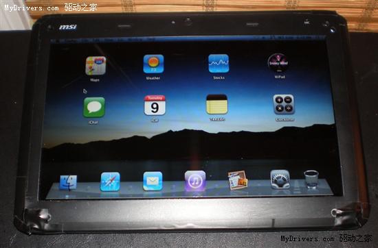 模仿iPad 牛人将笔记本改装成平板机