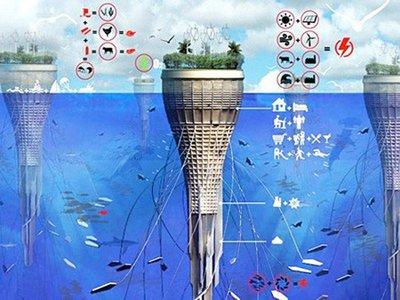 海底摩天楼不怕世界末日 像章鱼一样漂浮