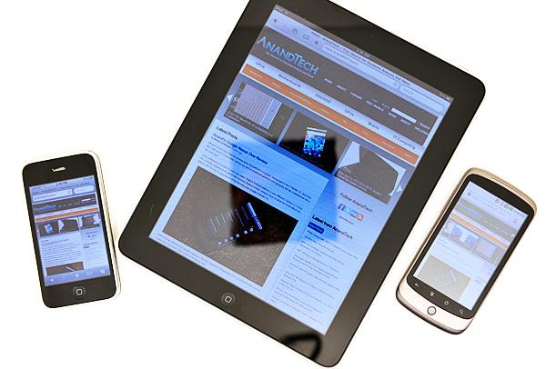iPad vs Nexus One 浏览器性能对比
