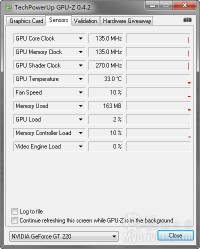 GPU-Z 0.4.2发布 完善N卡风扇控制