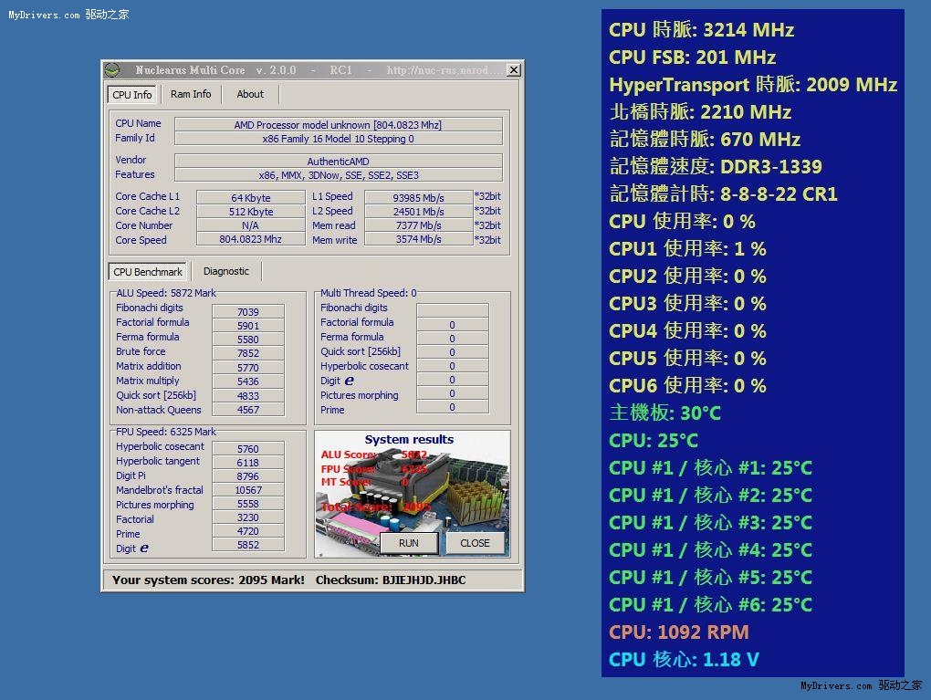 amd旗舰六核心phenom ii x6 1090t多项测试曝光