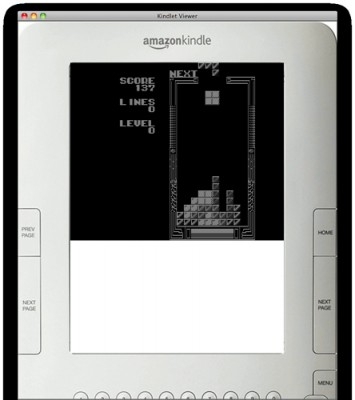 Kindle电子阅读器可玩黑白版《超级玛丽》
