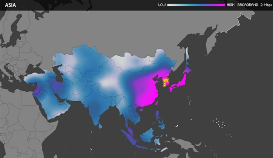 全球100个网速最快城市亚洲占据半数以上