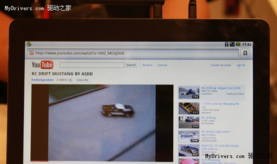 反击苹果 Adobe演示Android 2.1平板机流畅运行Flash