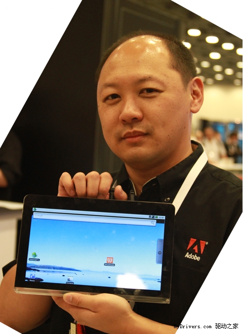 反击苹果 Adobe演示Android 2.1平板机流畅运行Flash