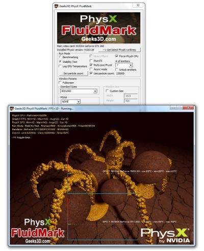 PhysX FluidMark 1.2.0发布 支持多核心处理器