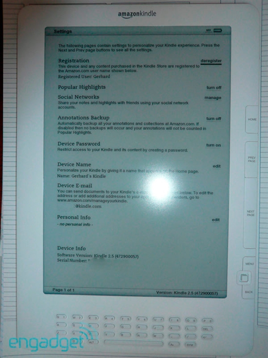 Kindle 2.5版固件开始更新 加入社交功能