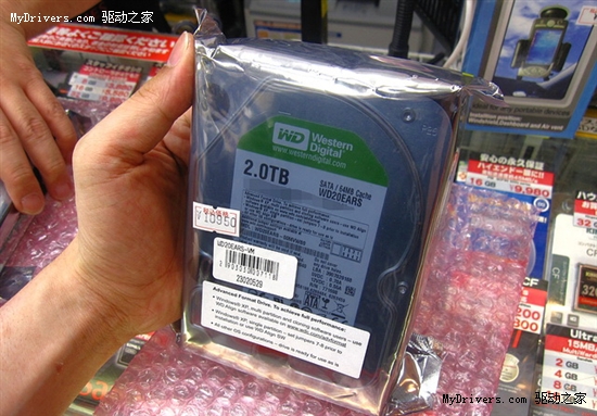 全球首款单碟667GB 西部数据新款2TB绿盘悄然开卖