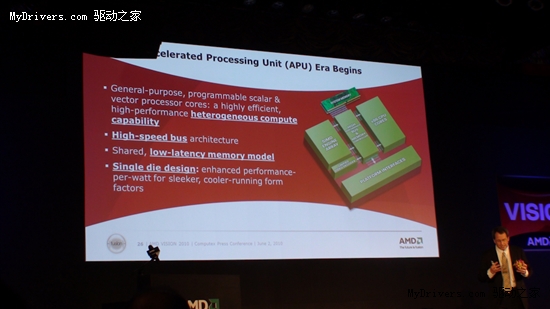 AMD首次展示Fusion APU融合处理器