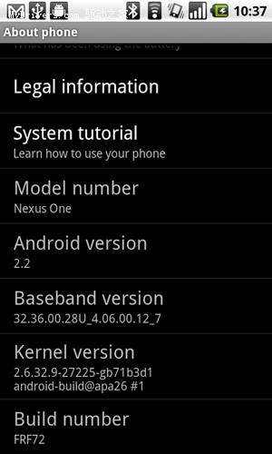 Android 2.2更新包泄漏 Nexus One可用