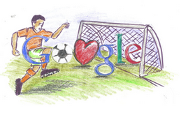 Google 我爱足球涂鸦活动获奖作品赏