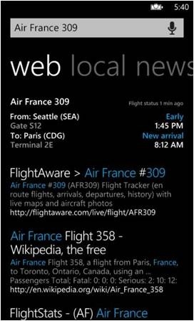 Bing与Windows Phone 7的亲密接触