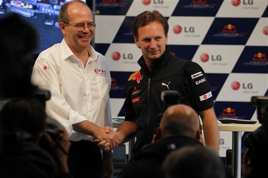 LG电子宣布与F1红牛车队结成合作伙伴关系