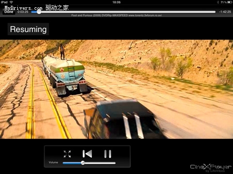 iPad通过CineXPlayer获Xvid AVI播放能力