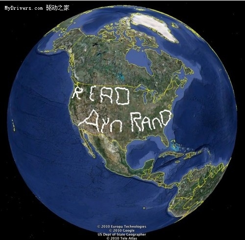 疯狂GPS艺术家 轨迹写出世界最大短信
