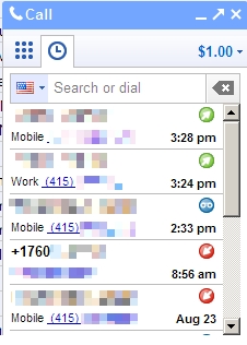 Google测试Gmail内置网页VoIP电话