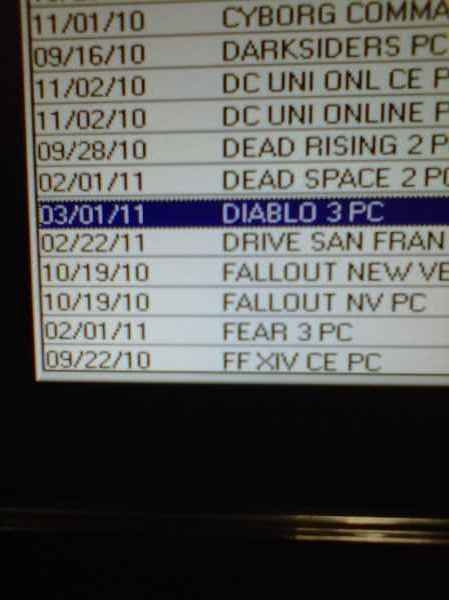 传《Diablo 3》明年首季面市