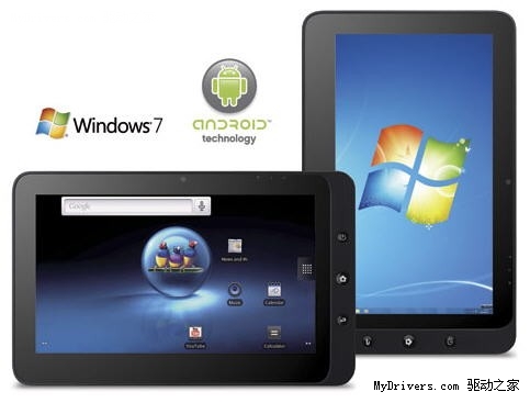 优派Win 7/Android双系统平板机接受预订