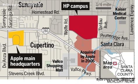 苹果买下惠普办公园区