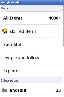 Android版Google Reader官方发布