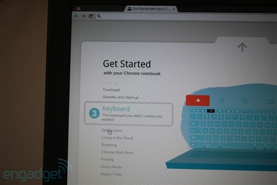 Chrome OS笔记本开箱、系统启动图片赏