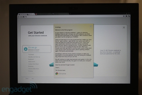 Chrome OS笔记本开箱、系统启动图片赏