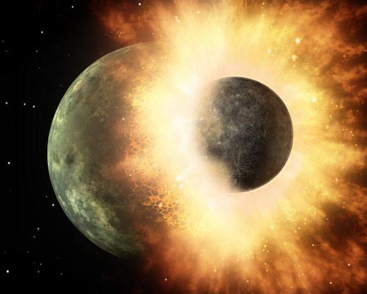 远古星体碰撞为地球表面带来大量黄金贵重金属