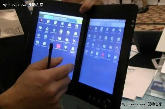 观看更带劲 NEC宣布双屏Android平板机