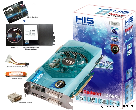 HIS发布IceQ X冰酷非公版Radeon HD 6850