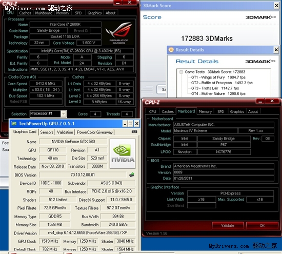 GeForce GTX 580ĳƵ1519MHz