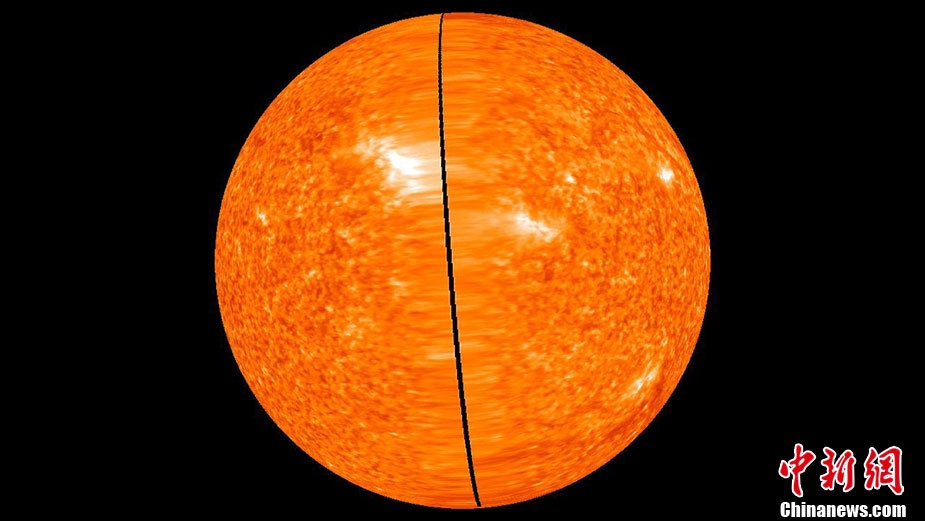 nasa公布首幅最完整太阳立体图像
