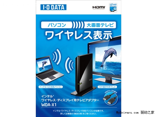 I-O DATA首发Intel WiDi 2.0无线高清接收器