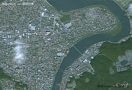 日本大地震前后Google卫星高分辨率照片对比