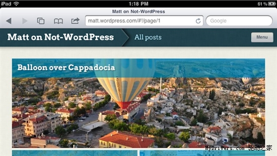 博客变iPad杂志  Wordpress新插件OnSwipe